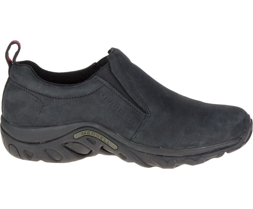 Merrell Slip Ons Black - Jungle Moc Nubuck - Mens 14HKODPFE
